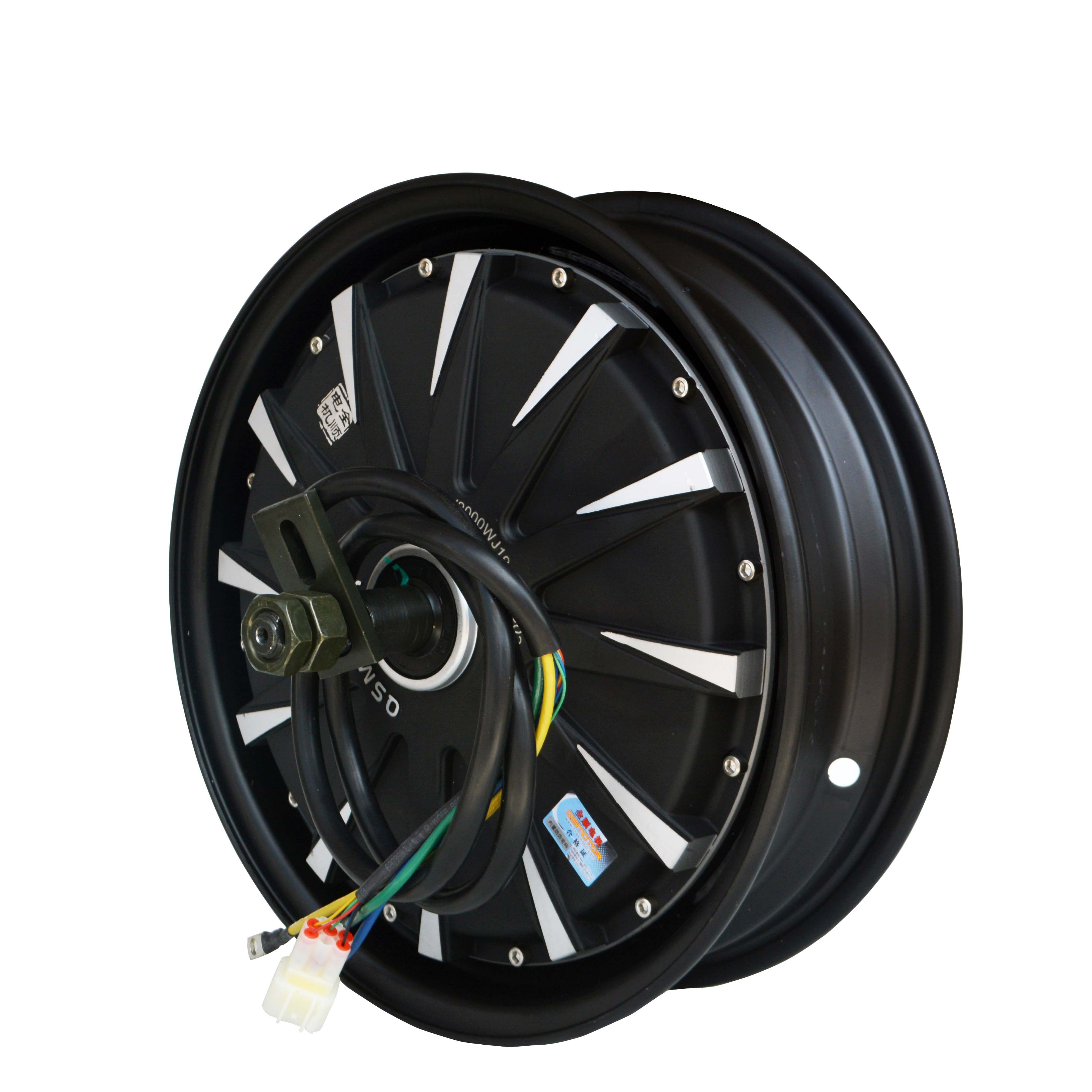 电摩配件12寸1500w2000w3000w电机72v96v120v电动车改装全顺电机