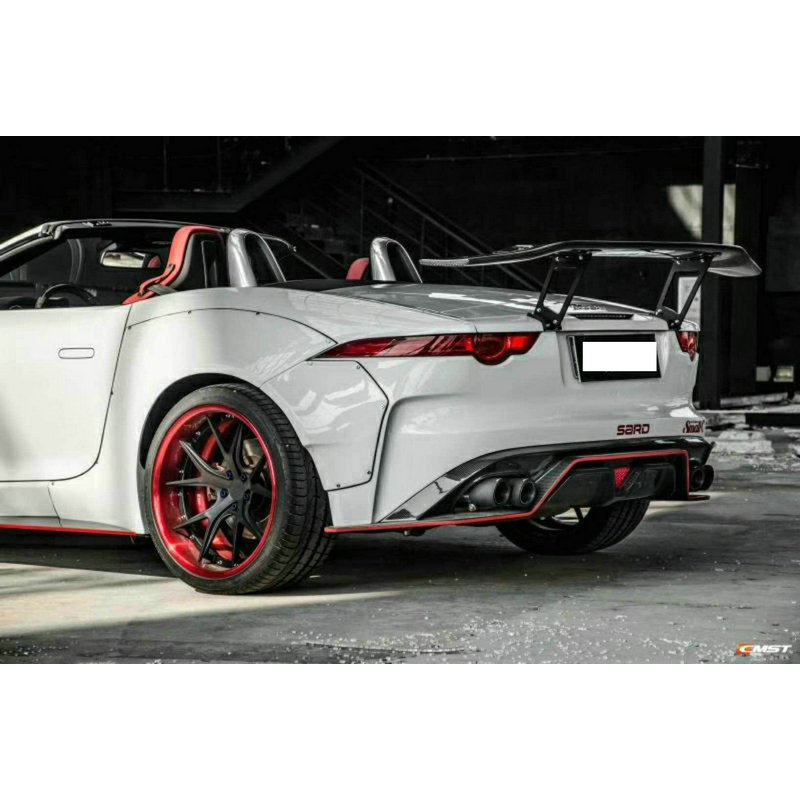 适用于捷豹ftype碳纤改装中出唇前扰流下巴尾翼汽车包围