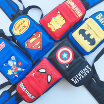 Child Skew Satchel Bag Tide Boy Single Shoulder Bag Chest Bag Handsome Boy Fashion 3 Children Small Number 6 Snacks 12 Years Old