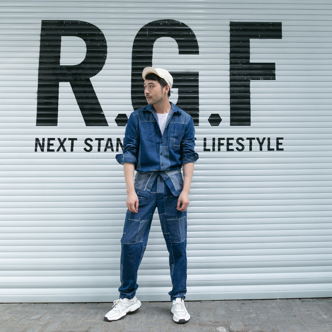 牛仔衬衫smelt19ssj33补丁早秋个性简约复古街头衬衫