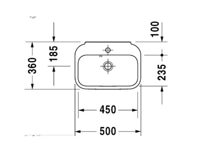 德立菲杜拉维特happyd2洗手盆070950台上洗脸盆进口陶瓷台上盆
