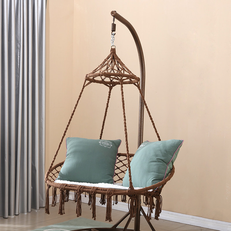鸟巢吊篮藤椅成人吊床室内单人欧式摇篮公主懒人网红阳台秋千吊椅