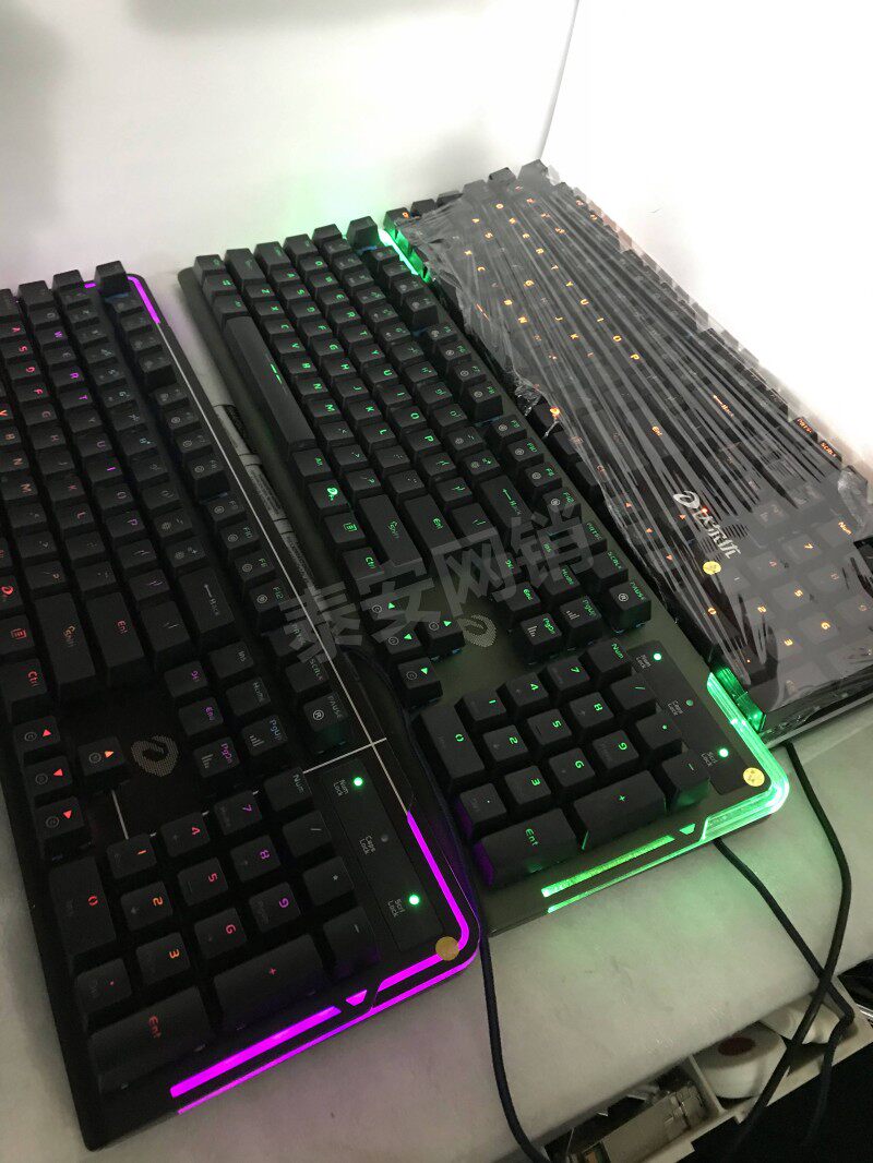 二手达尔优ck550ck533红外插拔轴电游戏游戏机机械键盘