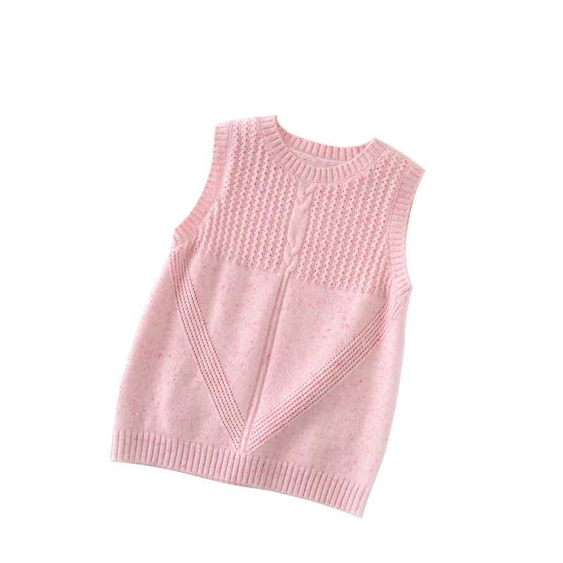 儿童羊绒背心女童马甲宝宝毛衣婴幼儿羊毛衫童装毛衣
