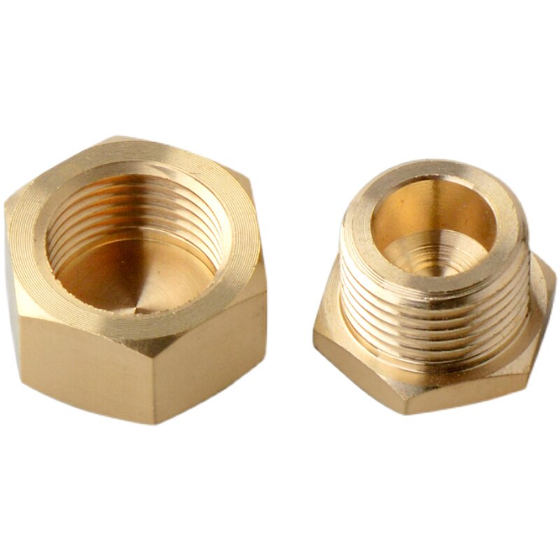 六分闷头水管堵管堵丝分管四分4分堵帽内丝管堵