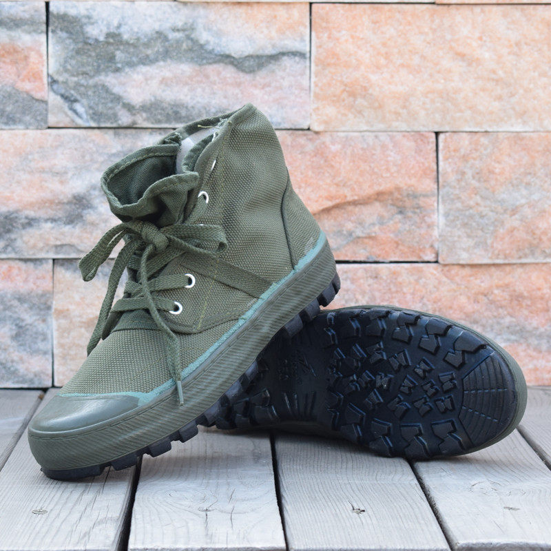 3537解放鞋男高帮工地黄球鞋布鞋劳保耐磨防滑解放鞋