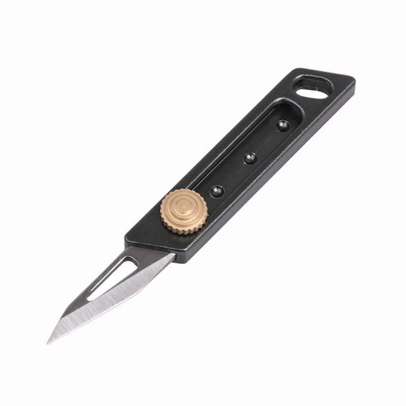 edc纸刀刀裁推拉户外调节三档迷你小刀开箱其他户外刀具