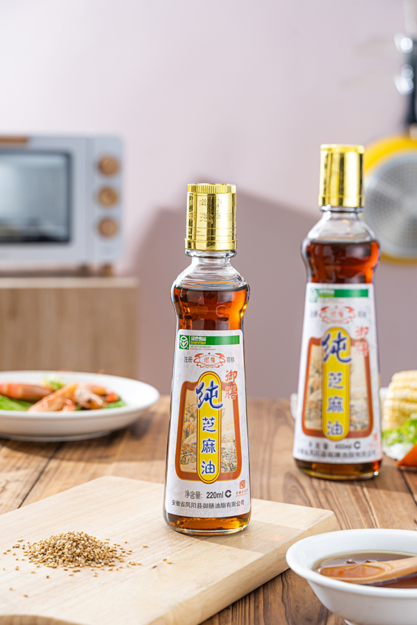 凤阳麻油御膳牌纯芝麻油香油初榨头道油月子清真香油