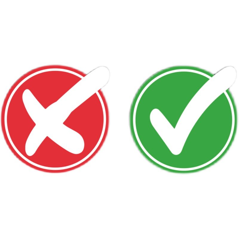 打勾打叉对错报错拒绝通过图标mg卡通素材设计素材