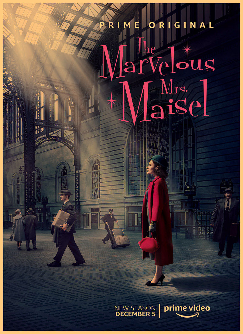 了不起的麦瑟尔夫人复古海报美剧画报墙贴酒吧咖啡馆宿舍墙装饰画