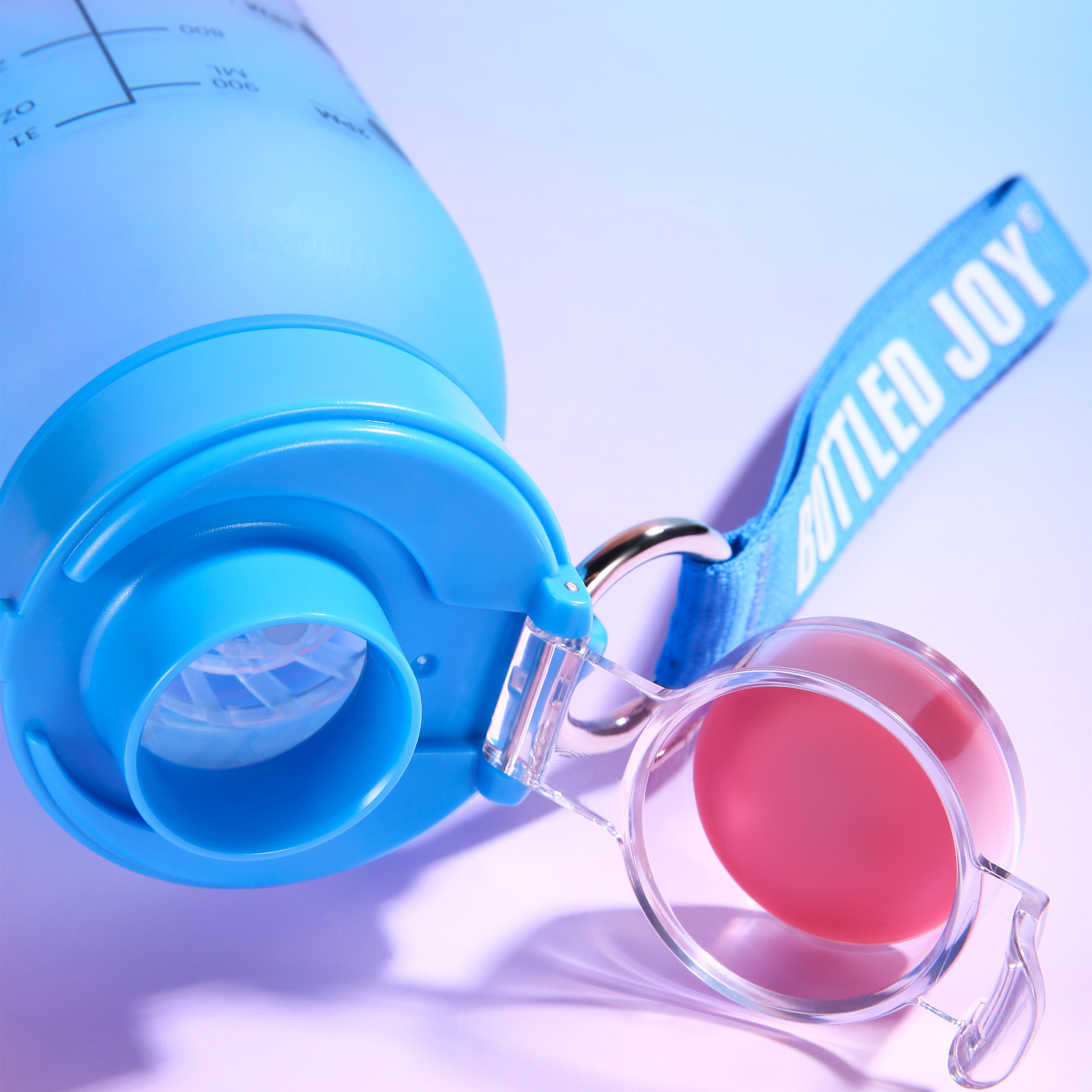 bottledjoy食品品级耐高温塑料杯子防摔便携1000ml水杯