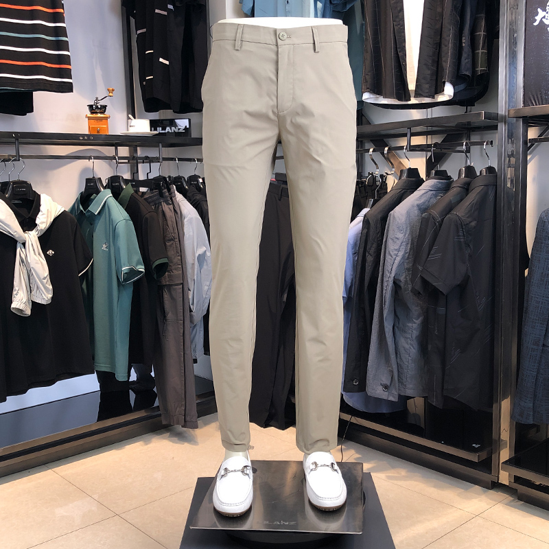 利郎男装专柜正品牌2021新款春夏季时尚速干男士休闲裤21XXK01703