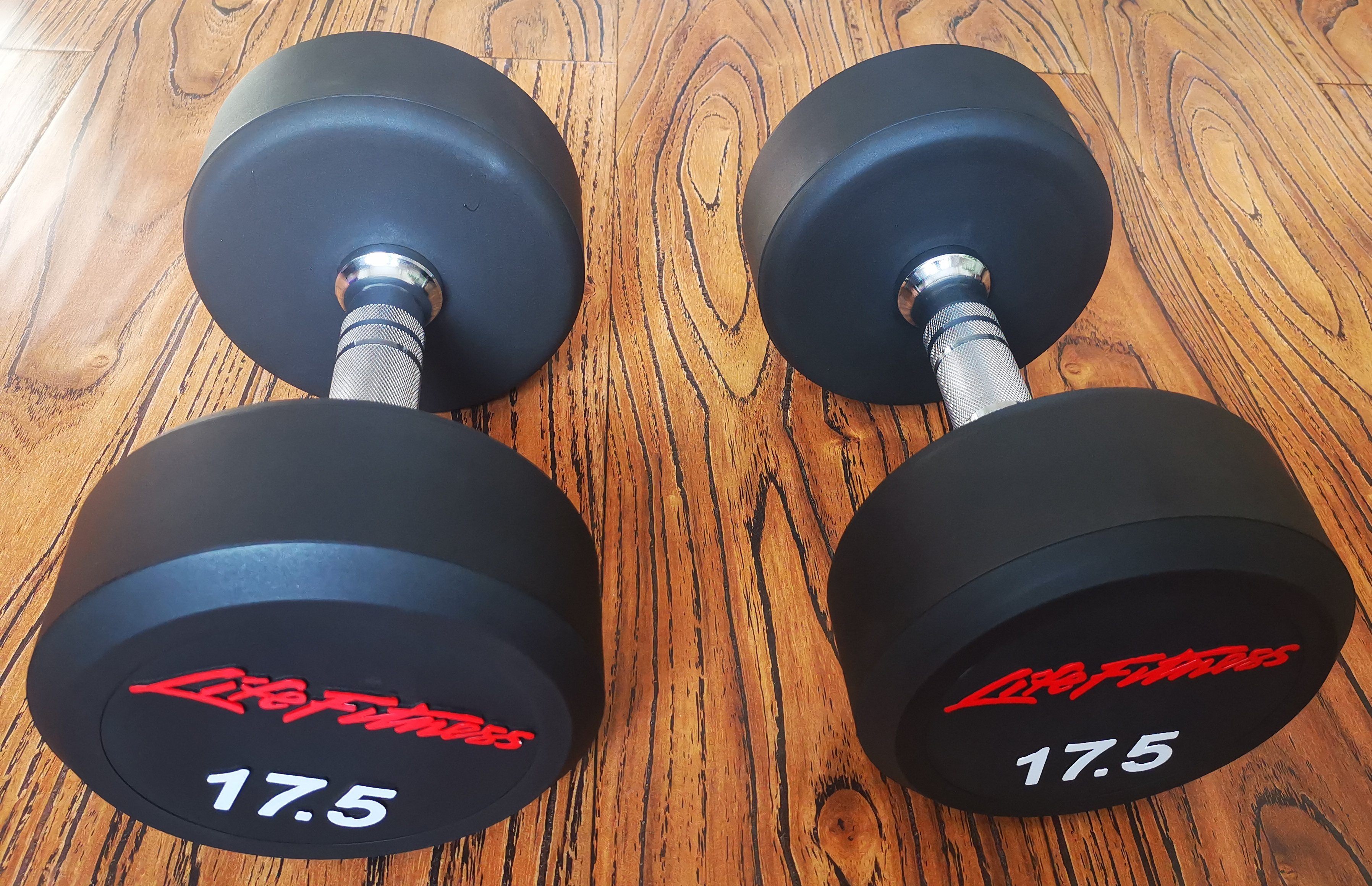 lifefitness力健哑铃tpu环保材质纯钢内芯枣核型出口哑铃