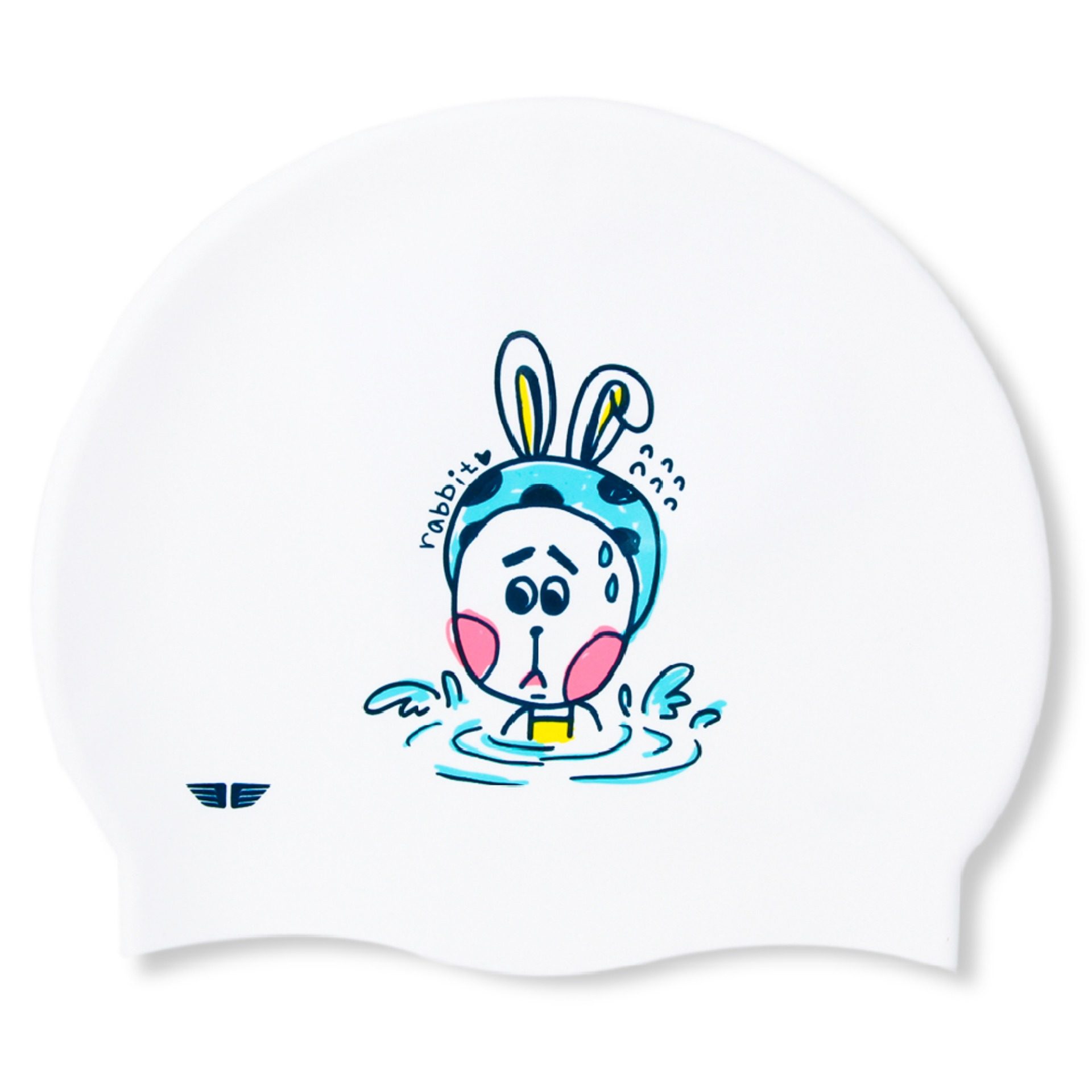 jkuss卡通舒适硅胶防水游泳帽不勒头印花个性漂亮泳帽