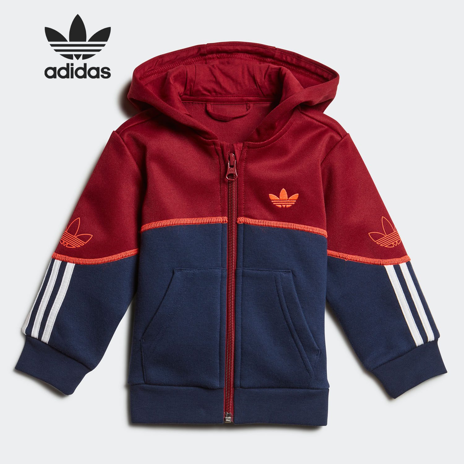 adidas阿迪达斯正品三叶草outlinefz宝宝婴童童装运动套装