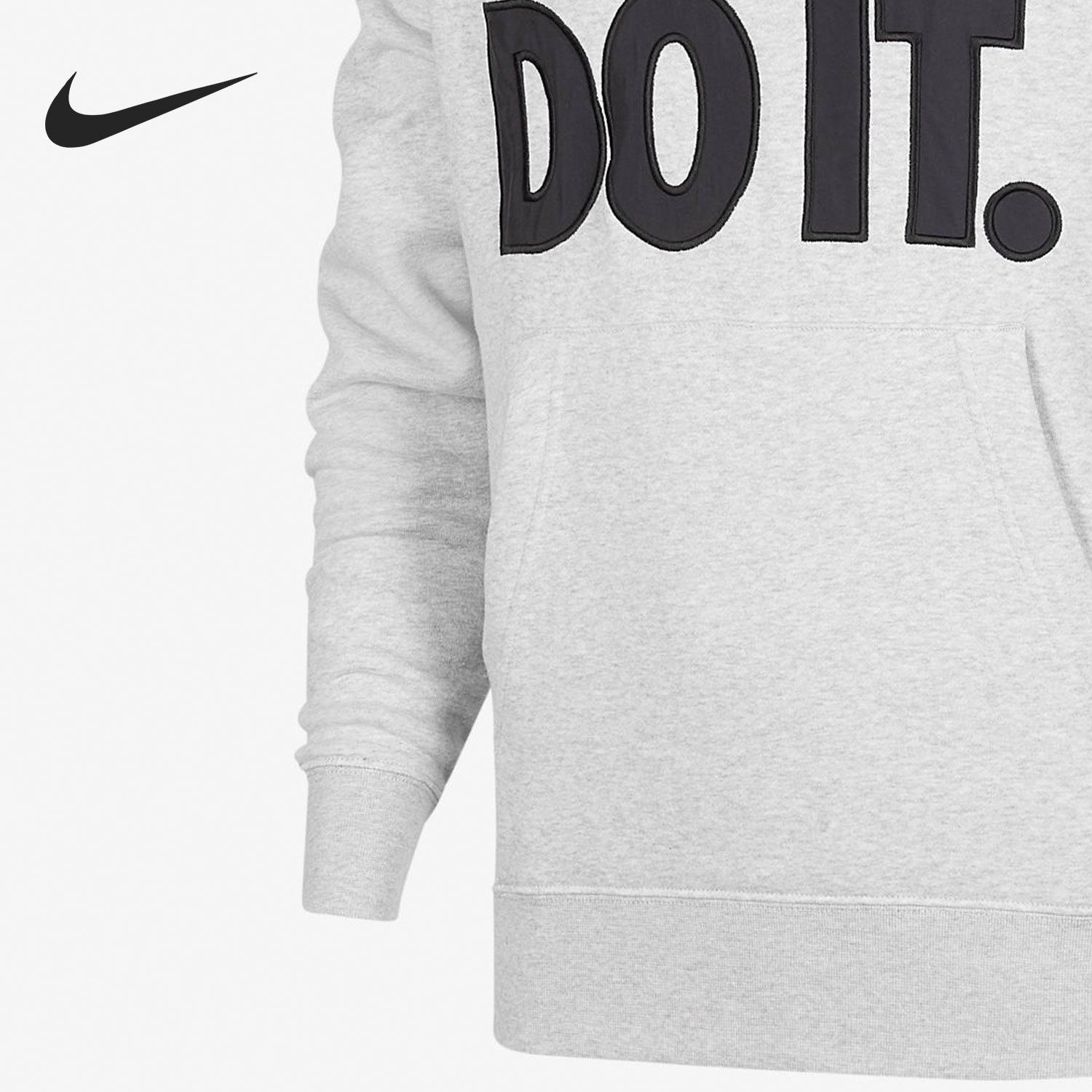 nike耐克正品justdoit男子休闲运动针织连帽运动卫衣