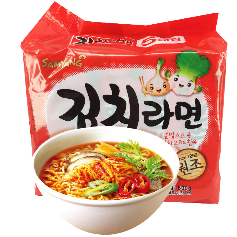 拉面泡菜韩国风味进口三养方便面韩剧中剧中白菜冲泡方便面