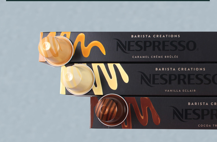nespresso雀巢胶囊咖啡风味咖啡系列香草巧克力焦糖30粒套装