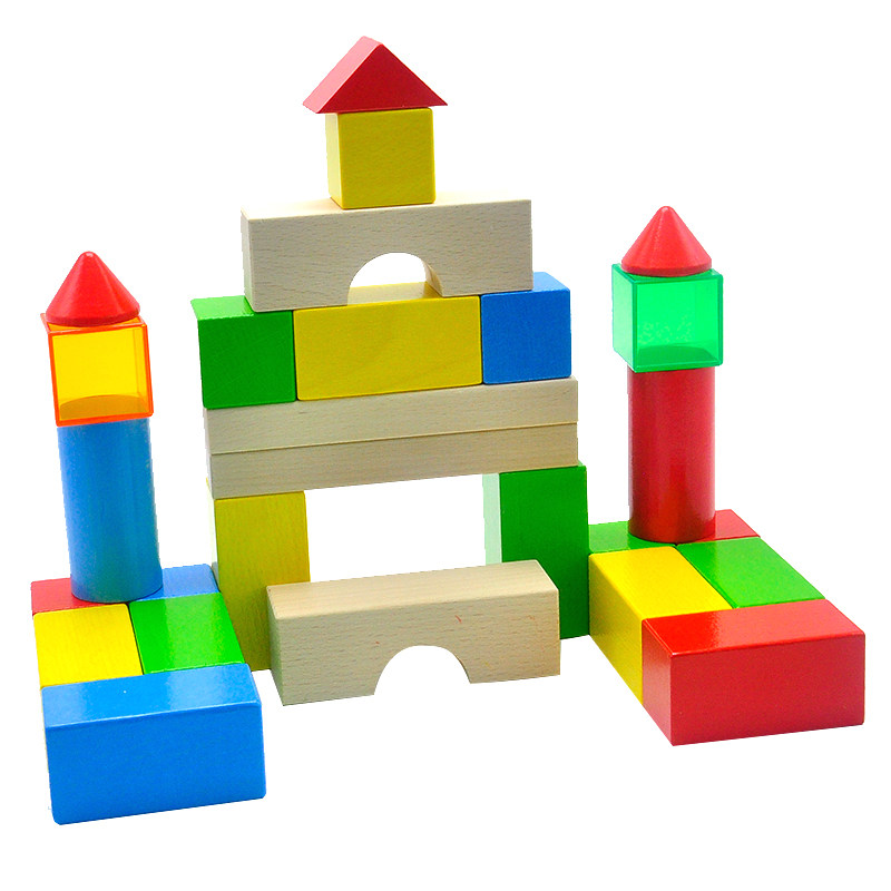 德国haba颗粒彩色积木套装幼儿宝宝搭建玩具塑料积木