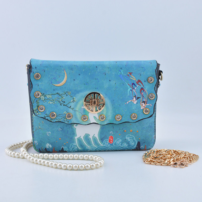 敦煌青海纪念品旅游文创包文创女包手机钱包金属通用款女包