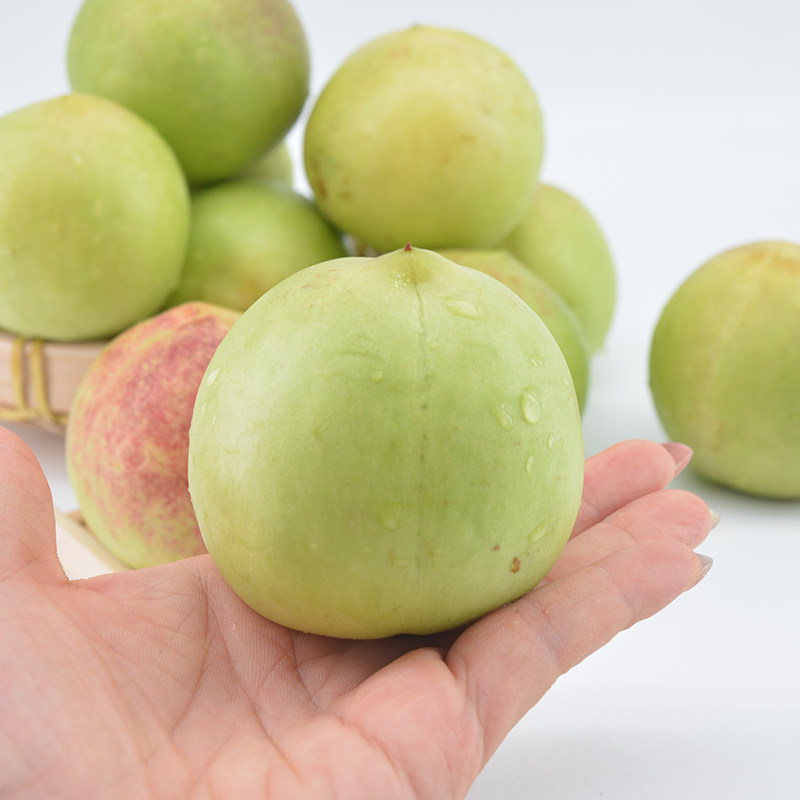 桃子敦煌李广桃大青皮紫胭甘肃新鲜小脆甜离桃