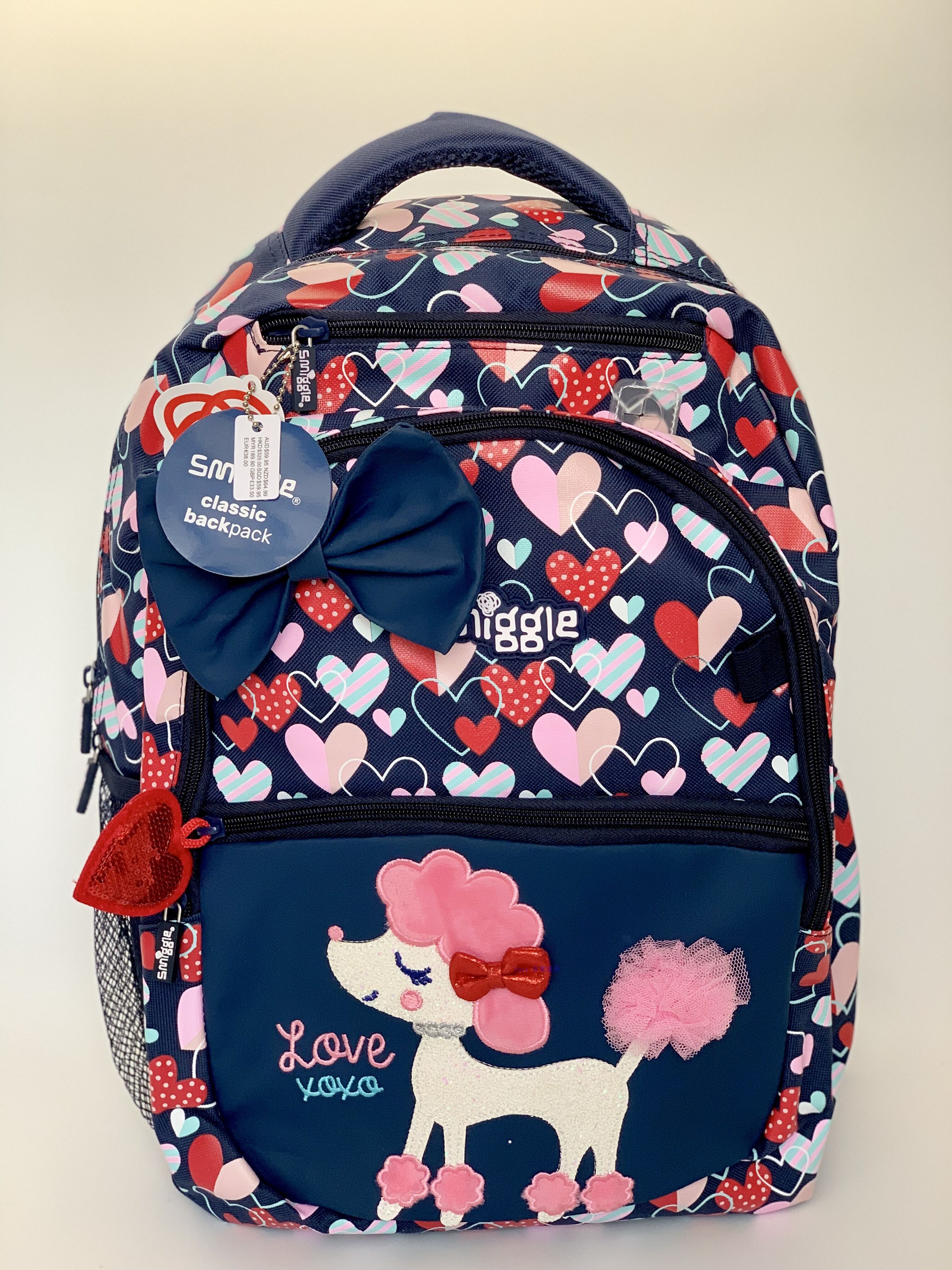 澳洲smiggle 新款小学生独角兽书包时尚减压儿童双肩包 创意礼物