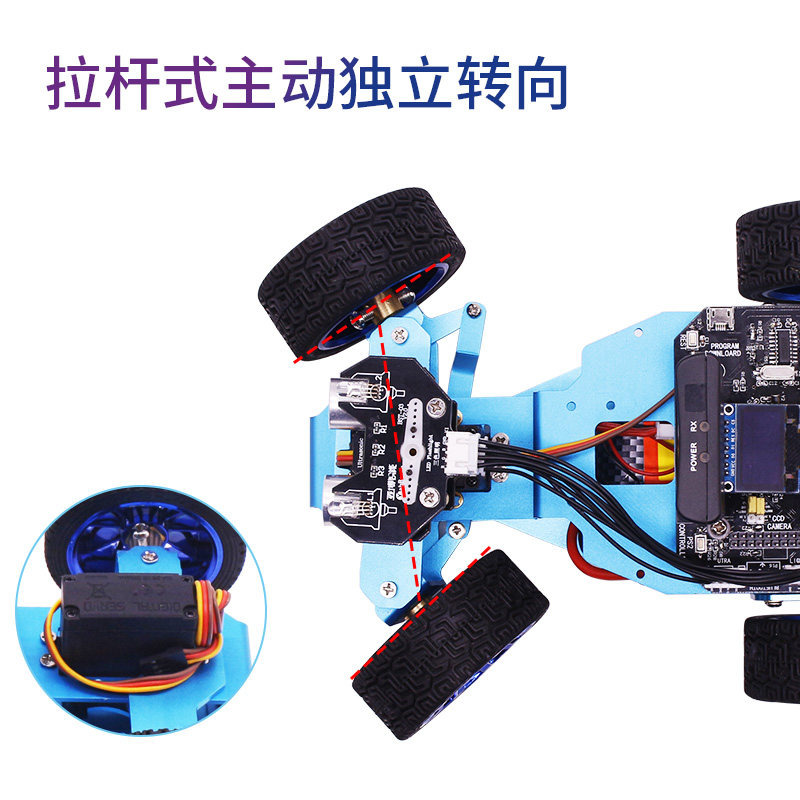 stm32视觉巡线智能小车独立舵机转向机器人ov7670智能车