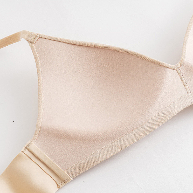 真丝空气内衣 无痕轻盈透气女夏薄款无钢圈一片式文胸小胸不空杯