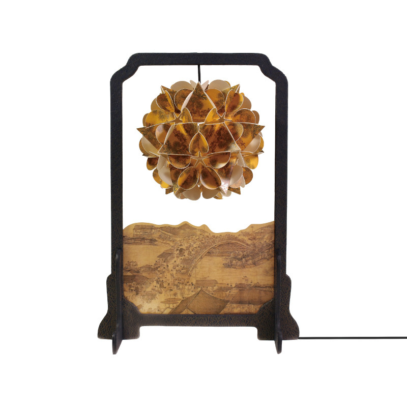 故宫淘宝清明上河图纸雕灯diy手工古风usb充电创意