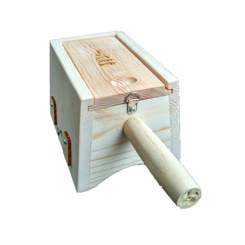 实木加高双柱2插艾灸盒艾绒艾灸器膝盖关节熏灸随身灸温灸器具