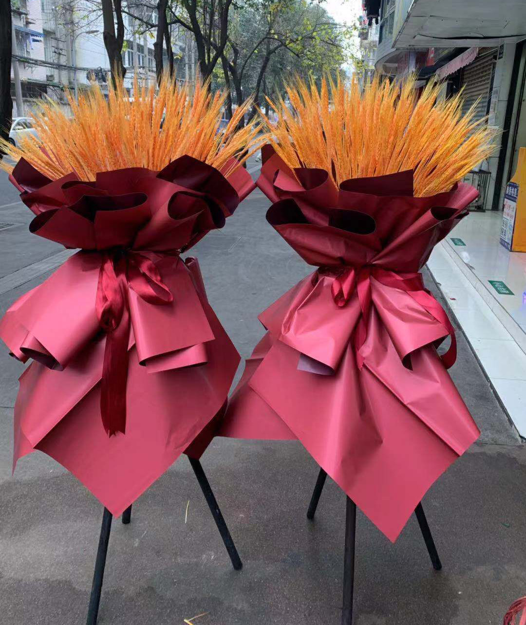 大卖大麦气球开业花篮鲜花速递同城南京花店长沙商务用花