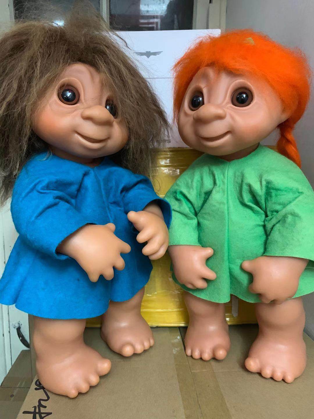 trolldoll古董经典巨魔娃娃丑娃稀有收藏毛衣潮玩盲盒