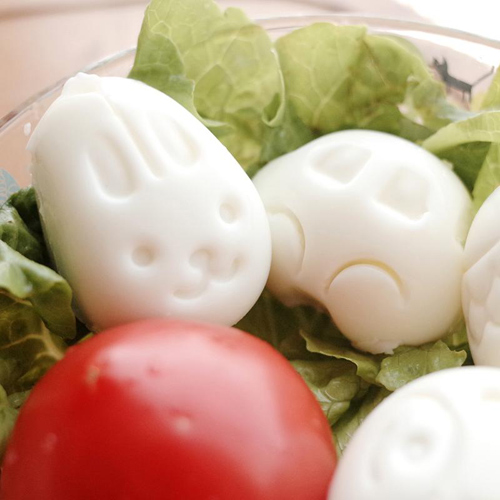 日本进口卡通鸡蛋塑形模具便当小熊兔汽车鱼食品级塑料包邮做月饼
