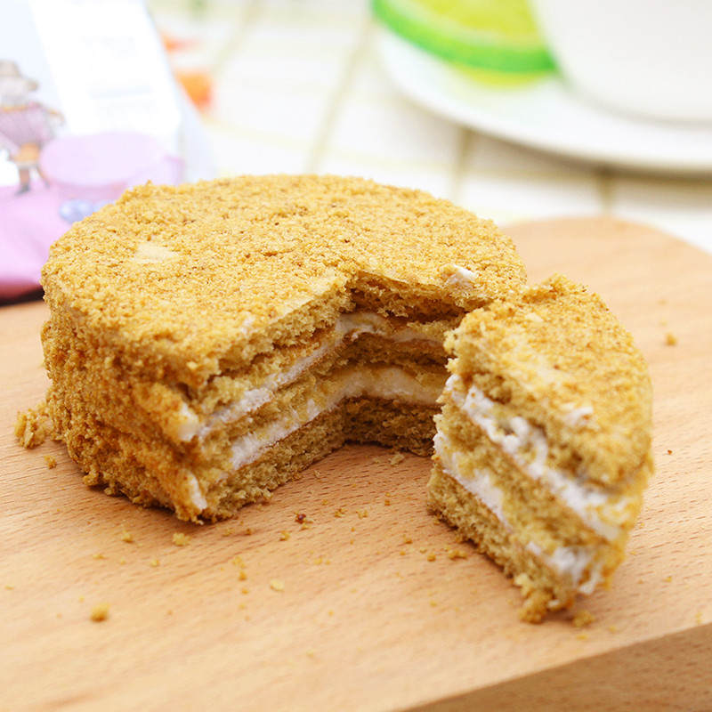 俄罗斯风味俄之恋牌提拉米苏蜂蜜奶油蛋糕40克5包西式糕点