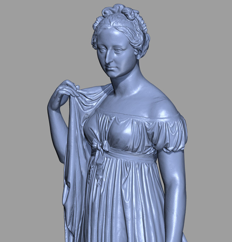 3d打印图纸模型素材希腊罗马女性雕像卡罗琳设计素材