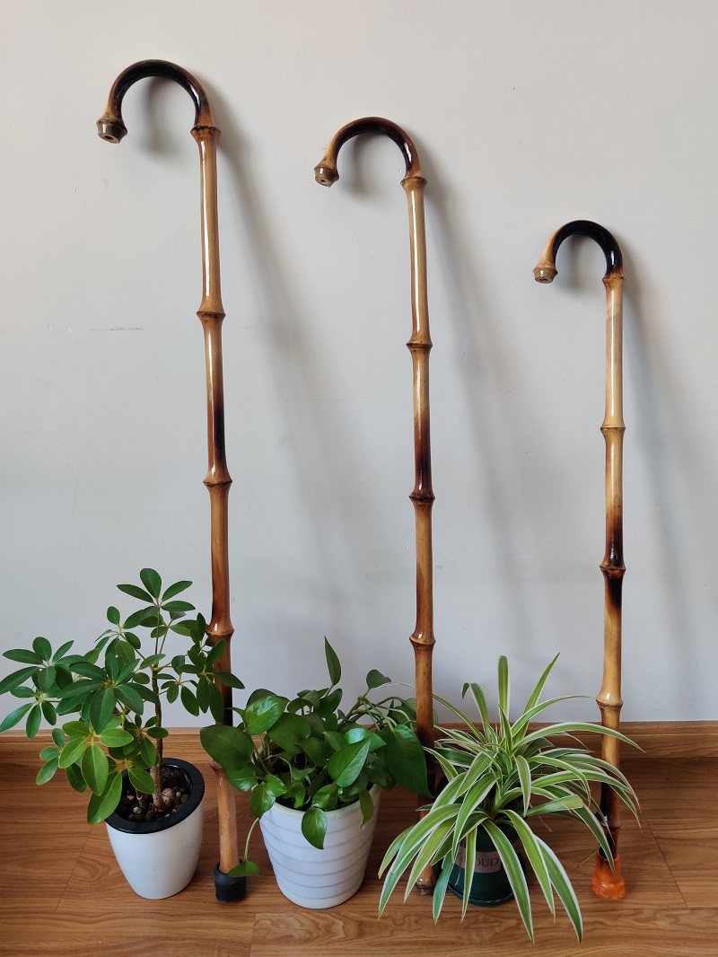 量心竹子拐杖,轻便又复古的老人登山好伴侣