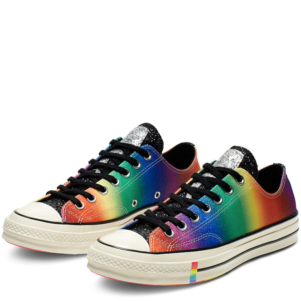 conversepride匡威1970s彩虹闪电休闲鞋帆布布鞋165713c帆布鞋
