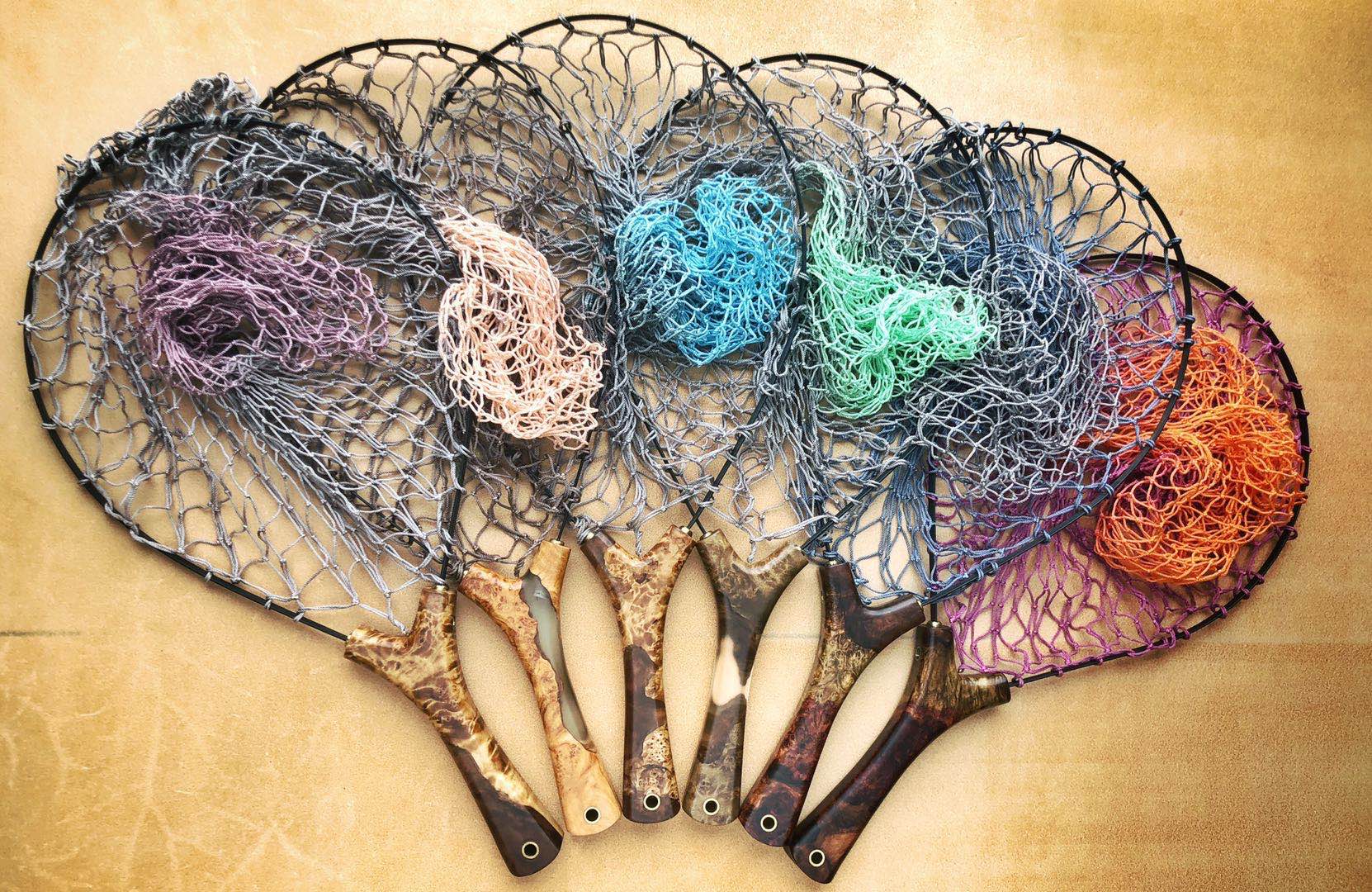 aloneangler溪流木抄手工抄网日本线网抄网