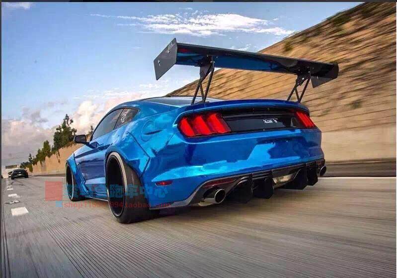 福特野马改装stage3宽体体大包围轮眉前唇唇侧汽车包围