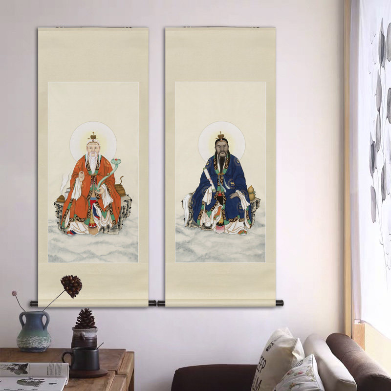 工笔道教神仙国画南斗北斗星君真画像道场法会国画