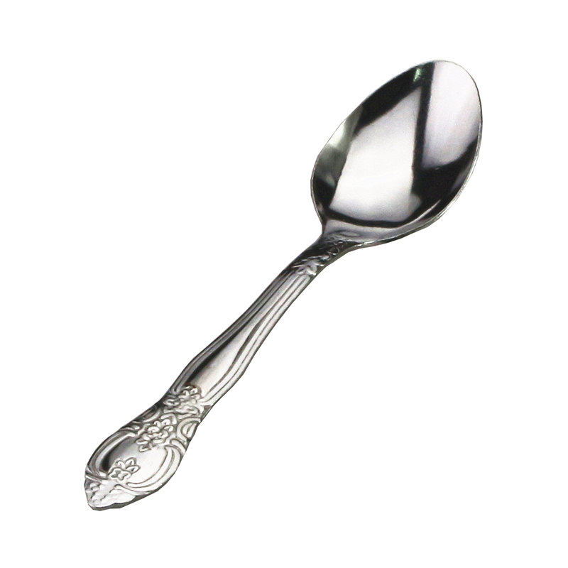 勺子便宜不锈钢小勺餐馆甜品快餐外卖赠品地摊西餐勺