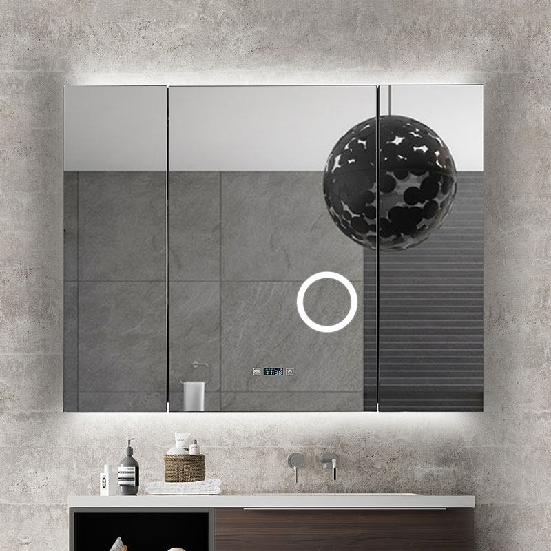 放大镜不锈钢镜柜柜浴室智能防雾卫生间挂墙式带厕所浴室镜柜