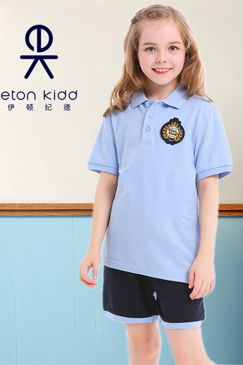 伊顿纪德校服夏季小学生班服运动套装男童女童短袖裤子