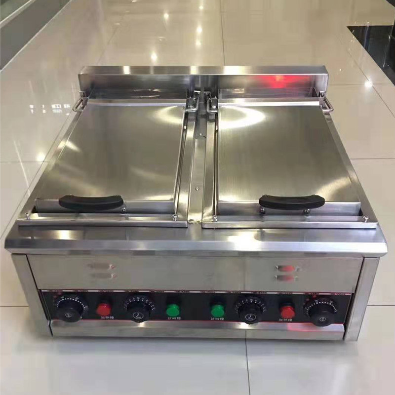 商用锅贴机双控水煎包 煎饼手抓饼机煎饺炉锅烙机扒炉电热 送煎铲
