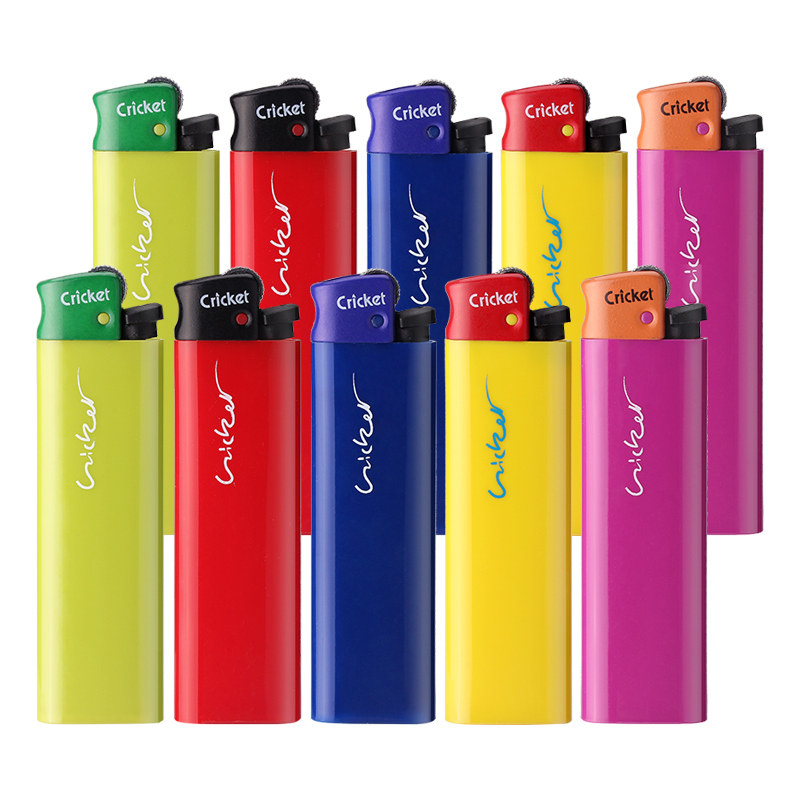 包邮cricket草蜢进口正品 滑轮5彩一次打火机美宜佳新配色创意整盒