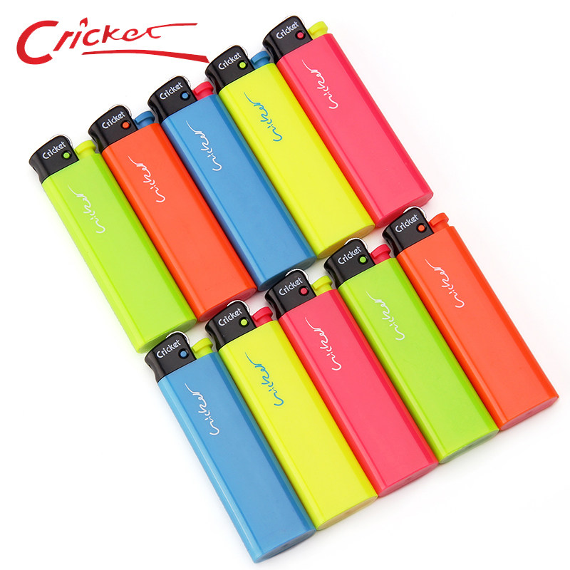 包邮cricket草蜢进口正品 滑轮5彩一次打火机美宜佳新配色创意整盒
