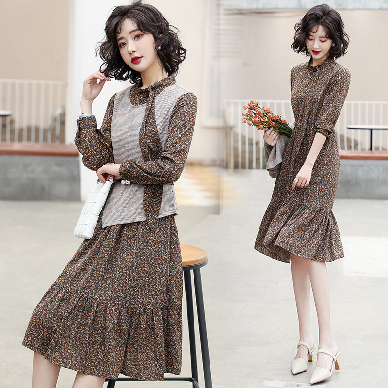 连衣裙2021春装允硕新款金帛官方正品魔美名作连衣裙