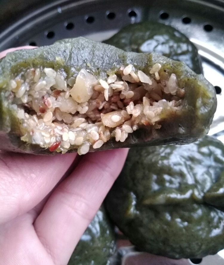 梅州客家 艾叶粄 艾糍 清明 艾草 粗叶 糍粑 鸡屎藤 艾粿 1份5个