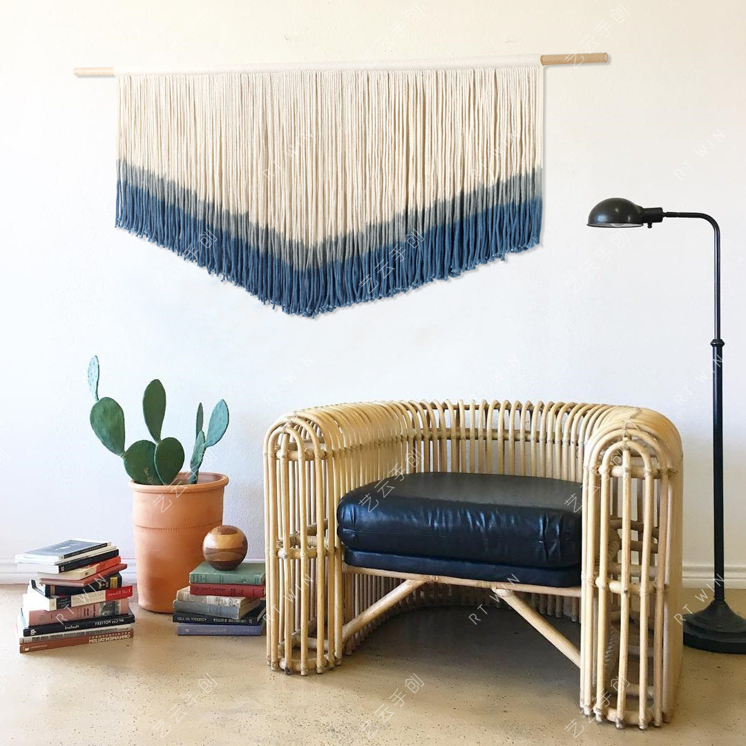 波西米亚北欧挂毯ins手工编织卧室床头挂画挂布挂毯