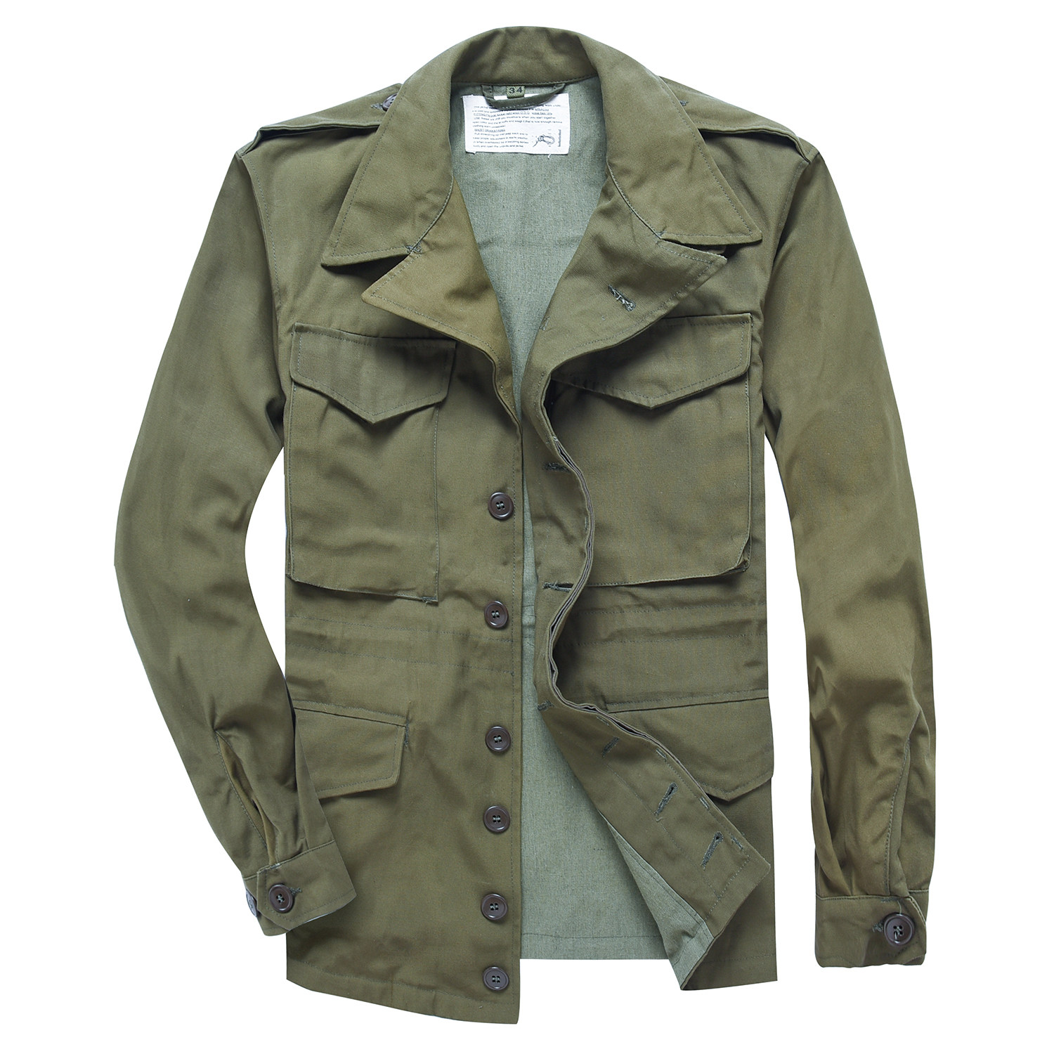 户外作战冲锋m43外套训军服作美军m43二战户外休闲衣